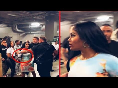 Joseline Hernadez and Big Lex Fight Backstage at Mayweather。